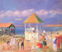 Копия картины "the bandstand" художника "глакенс уильям джеймс"