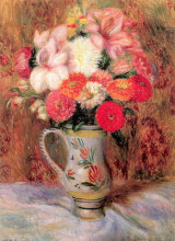 Копия картины "flowers in a quimper pitcher" художника "глакенс уильям джеймс"