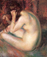 Картина "back of nude" художника "глакенс уильям джеймс"