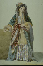 Картина "turkish woman" художника "глейр марк габриэль шарль"