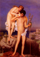 Картина "daphnis et chloe revenant de la montagne" художника "глейр марк габриэль шарль"