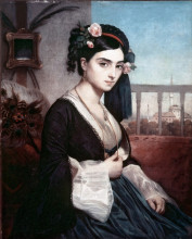 Картина "oriental lady" художника "глейр марк габриэль шарль"