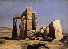 Репродукция картины "egyptian temple 1840" художника "глейр марк габриэль шарль"