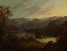 Репродукция картины "landscape view in cumberland" художника "гловер джон"