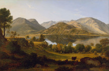 Копия картины "ullswater, early morning" художника "гловер джон"