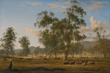 Репродукция картины "patterdale landscape with cattle" художника "гловер джон"