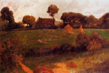 Копия картины "ферма в бретани" художника "гоген поль"