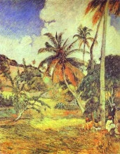 Копия картины "пальмы мартиники" художника "гоген поль"