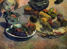 Репродукция картины "фрукты" художника "гоген поль"