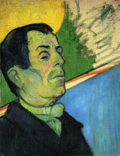 Репродукция картины "портрет мужчины с лавальером" художника "гоген поль"