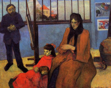 Копия картины "семья шуффенеккер" художника "гоген поль"