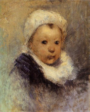 Репродукция картины "портрет ребенка (анна гоген)" художника "гоген поль"