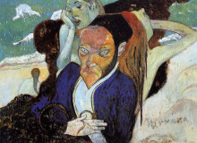 Картина "нирвана, портрет якоба мейера де хаана" художника "гоген поль"