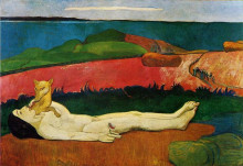 Копия картины "потеря девственности (пробуждение весны)" художника "гоген поль"
