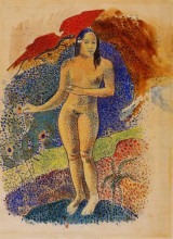 Копия картины "таитянская ева" художника "гоген поль"