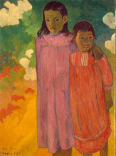 Репродукция картины "две сестры" художника "гоген поль"