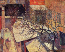 Картина "париж в снегу" художника "гоген поль"