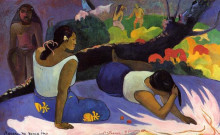 Копия картины "лежащие таитянки" художника "гоген поль"