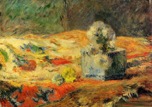 Репродукция картины "цветы и ковер" художника "гоген поль"