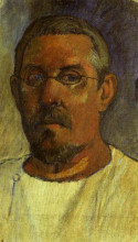 Копия картины "автопортрет в очках" художника "гоген поль"