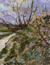 Картина "речные берега зимой" художника "гоген поль"