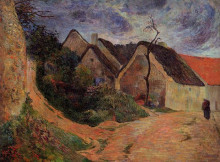 Копия картины "деревенская улица, озни" художника "гоген поль"