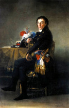 Копия картины "portrait of ferdinand guillemardet" художника "гойя франсиско де"