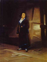 Картина "portrait of the artist julio asensio" художника "гойя франсиско де"