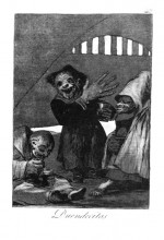 Репродукция картины "little goblins" художника "гойя франсиско де"