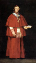 Репродукция картины "cardinal luis maria de borbon y vallabriga" художника "гойя франсиско де"