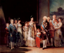 Копия картины "портрет семьи карла iv" художника "гойя франсиско де"