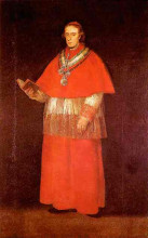 Копия картины "cardinal luis maria de borbon y vallabriga" художника "гойя франсиско де"