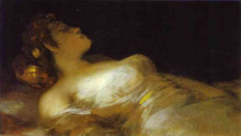 Копия картины "sleep" художника "гойя франсиско де"