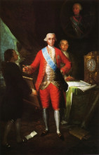 Копия картины "the count of floridablanca" художника "гойя франсиско де"