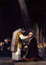 Репродукция картины "the last communion of st. joseph calasanz" художника "гойя франсиско де"
