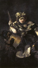 Репродукция картины "judith and holovernes" художника "гойя франсиско де"