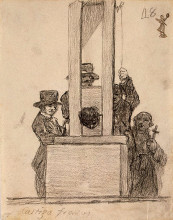 Копия картины "la pena de francia" художника "гойя франсиско де"