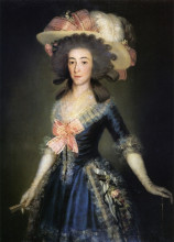 Репродукция картины "duchess countess of benavente" художника "гойя франсиско де"