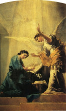 Репродукция картины "the annunciation" художника "гойя франсиско де"