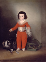 Репродукция картины "дон мануэль осорио манрике де зунига, ребёнок" художника "гойя франсиско де"