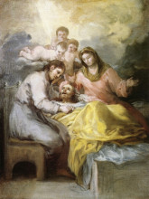 Репродукция картины "sketch for the death of saint joseph" художника "гойя франсиско де"
