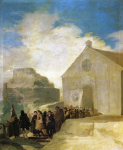 Картина "village procession" художника "гойя франсиско де"