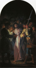 Репродукция картины "the arrest of christ" художника "гойя франсиско де"