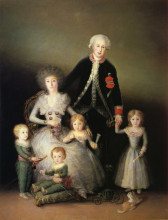 Копия картины "the duke of osuna and his family" художника "гойя франсиско де"