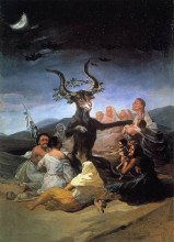 Копия картины "witches sabbath" художника "гойя франсиско де"