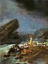 Картина "the shipwreck" художника "гойя франсиско де"