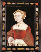 Картина "portrait of jane seymour" художника "гольбейн младший ганс"