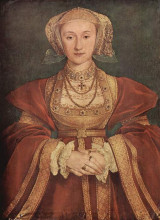 Копия картины "portrait of anne of cleves" художника "гольбейн младший ганс"