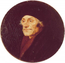 Копия картины "desiderius erasmus" художника "гольбейн младший ганс"