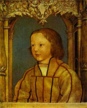 Картина "portrait of a boy with blond hair" художника "гольбейн младший ганс"